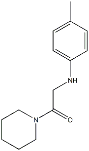 2-[(4-methylphenyl)amino]-1-(piperidin-1-yl)ethan-1-one Struktur