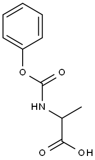 2-[(phenoxycarbonyl)amino]propanoic acid Struktur