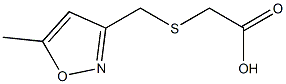 2-{[(5-methyl-1,2-oxazol-3-yl)methyl]sulfanyl}acetic acid Struktur