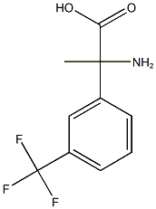 2-amino-2-[3-(trifluoromethyl)phenyl]propanoic acid Struktur