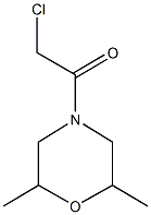 2-Chloro-1-(2,6-dimethyl-morpholin-4-yl)-ethanone Struktur