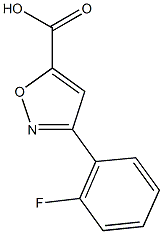 3-(2-fluorophenyl)-1,2-oxazole-5-carboxylic acid Struktur