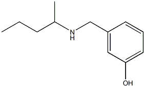 3-[(pentan-2-ylamino)methyl]phenol Struktur