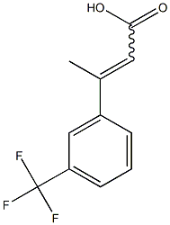 3-[3-(trifluoromethyl)phenyl]but-2-enoic acid Struktur