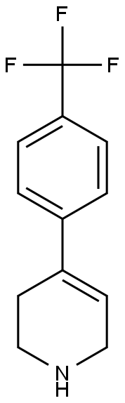 4-[4-(trifluoromethyl)phenyl]-1,2,3,6-tetrahydropyridine Struktur