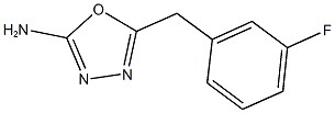 5-[(3-fluorophenyl)methyl]-1,3,4-oxadiazol-2-amine Struktur