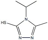 5-methyl-4-(propan-2-yl)-4H-1,2,4-triazole-3-thiol Struktur