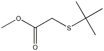 methyl 2-(tert-butylsulfanyl)acetate Struktur