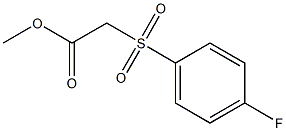 methyl 2-[(4-fluorobenzene)sulfonyl]acetate Struktur