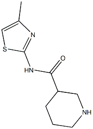 N-(4-methyl-1,3-thiazol-2-yl)piperidine-3-carboxamide Struktur