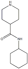 N-cyclohexylpiperidine-4-carboxamide Struktur