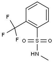 N-methyl-2-(trifluoromethyl)benzene-1-sulfonamide Struktur