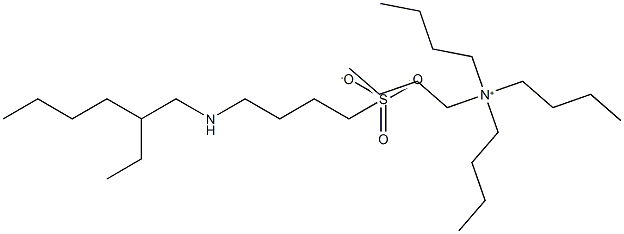 Tetrabutylammonium  4-[(2-ethylhexyl)amino]butane-1-sulfonate Struktur