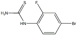 N-(4-BROMO-2-FLUOROPHENYL)THIOUREA Struktur