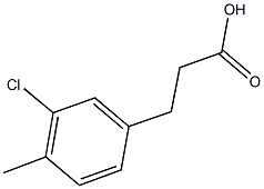 3-(3-CHLORO-4-METHYLPHENYL)PROPANOIC ACID Struktur