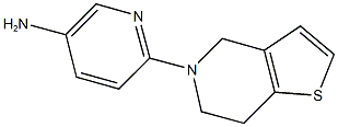 6-(6,7-DIHYDROTHIENO[3,2-C]PYRIDIN-5(4H)-YL)PYRIDIN-3-AMINE Struktur