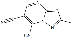 7-AMINO-2-METHYLPYRAZOLO[1,5-A]PYRIMIDINE-6-CARBONITRILE Struktur