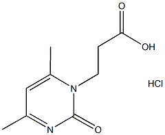 3-(4,6-DIMETHYL-2-OXO-2H-PYRIMIDIN-1-YL)-PROPIONIC ACID HYDROCHLORIDE Struktur