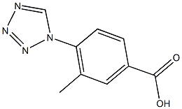 3-METHYL-4-(1H-TETRAZOL-1-YL)BENZOIC ACID Struktur