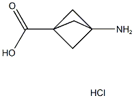 3-AMINOBICYCLO[1.1.1]PENTANE-1-CARBOXYLIC ACID HYDROCHLORIDE Struktur