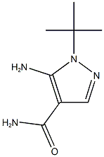 5-Amino-1-tert-butyl-1H-pyrazole-4-carboxamide Struktur