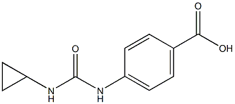 4-{[(cyclopropylamino)carbonyl]amino}benzoic acid Struktur