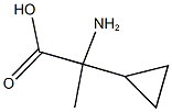 2-amino-2-cyclopropylpropanoic acid Struktur