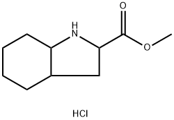 methyl octahydro-1H-indole-2-carboxylate hydrochloride Struktur