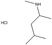 N,4-dimethylpentan-2-amine hydrochloride Struktur