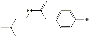 2-(4-aminophenyl)-N-[2-(dimethylamino)ethyl]acetamide Struktur