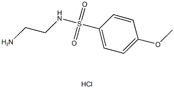 N-(2-aminoethyl)-4-methoxybenzenesulfonamide hydrochloride Struktur