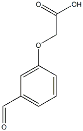 2-(3-formylphenoxy)acetic acid Struktur