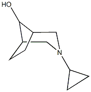 3-cyclopropyl-3-azabicyclo[3.2.1]octan-8-ol Struktur