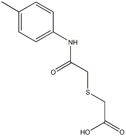 ({2-[(4-methylphenyl)amino]-2-oxoethyl}thio)acetic acid Struktur