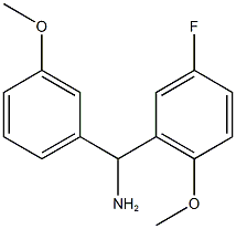 (5-fluoro-2-methoxyphenyl)(3-methoxyphenyl)methanamine Struktur