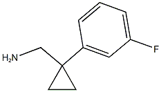 [1-(3-fluorophenyl)cyclopropyl]methanamine Struktur