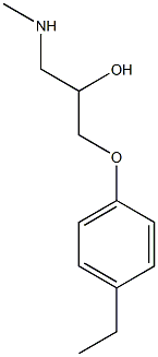 [3-(4-ethylphenoxy)-2-hydroxypropyl](methyl)amine Struktur