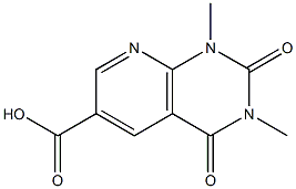 1,3-dimethyl-2,4-dioxo-1H,2H,3H,4H-pyrido[2,3-d]pyrimidine-6-carboxylic acid Struktur