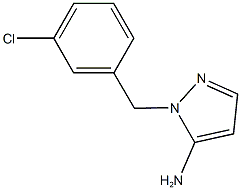 1-[(3-chlorophenyl)methyl]-1H-pyrazol-5-amine Struktur