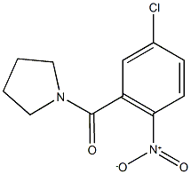 1-[(5-chloro-2-nitrophenyl)carbonyl]pyrrolidine Struktur