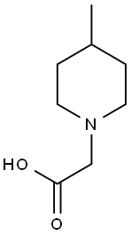 2-(4-methylpiperidin-1-yl)acetic acid Struktur