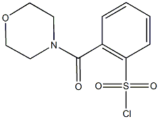 2-(morpholin-4-ylcarbonyl)benzene-1-sulfonyl chloride Struktur