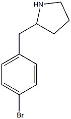 2-[(4-bromophenyl)methyl]pyrrolidine Struktur