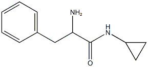 2-amino-N-cyclopropyl-3-phenylpropanamide Struktur