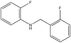 2-fluoro-N-[(2-fluorophenyl)methyl]aniline Struktur