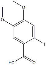 2-iodo-4,5-dimethoxybenzoic acid Struktur