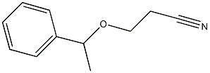 3-(1-phenylethoxy)propanenitrile Struktur