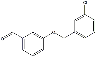 3-[(3-chlorophenyl)methoxy]benzaldehyde Struktur