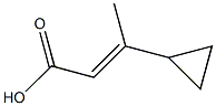 3-cyclopropylbut-2-enoic acid Struktur