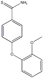 4-(2-methoxyphenoxy)benzene-1-carbothioamide Struktur